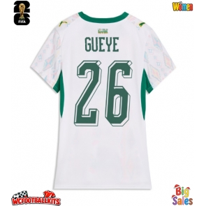 Senegal Pape Gueye #26 Replica Home Stadium Shirt for Women World Cup 2026 Short Sleeve